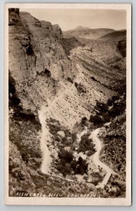 RPPC Arizona Fish Creek Hill Apache Trail Real Photo Postcard Y22