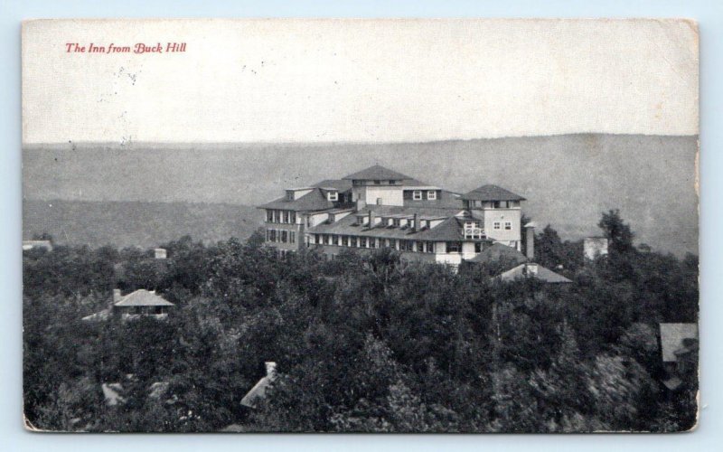 BUCK HILL FALLS, PA Pennsylvania ~ THE INN From BUCK HILL 1911 Postcard