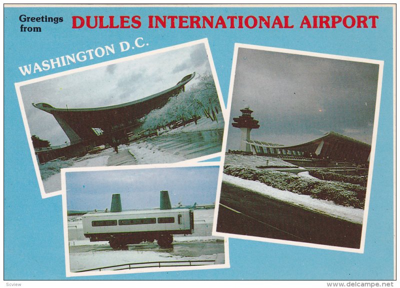 3-Views, Dulles International Airport, Washington, D.C., 1960-1970s