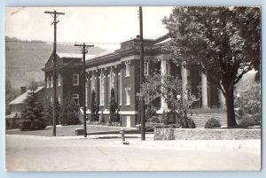 Waynesville North Carolina NC Postcard RPPC Photo Methodist Church c1940's