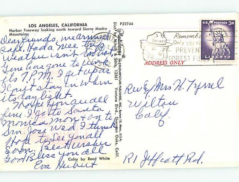 1962 old cars & HARBOR FREEWAY Los Angeles California CA Q0665