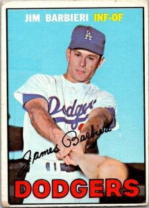 1967 Topps Baseball Card Ron Jim Barbieri Los Angeles Dodgers sk2155