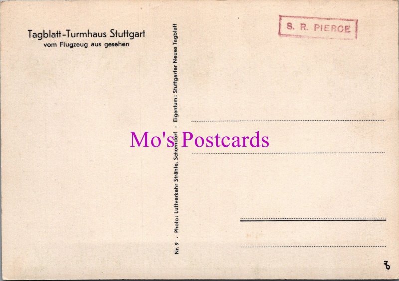 Germany Postcard - Tagblatt-Turmhaus, Stuttgart   SW16171
