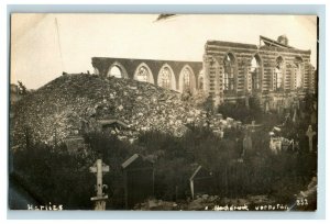 c1916 RPPC Le Pilly Battle At Herlies France Bomb #2 Vintage Postcard P118