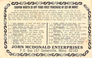 John McDOnald Enterprises Somerville, MA, USA Advertising 1981 