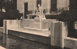 Vintage Postcard The Fountain With The Figure Of Puck By Brenda Putnam Midsommer