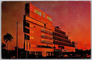 Vtg Fort Lauderdale Florida FL Yankee Clipper Hotel 1980 View Postcard