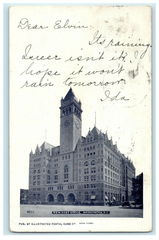 1903 New Post Office, Washington D.C. Antique Posted Postcard