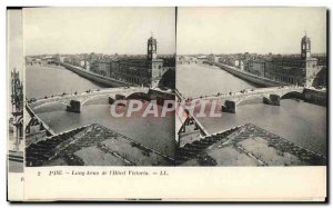 Old Postcard Lung Arno From Pisa & # 39Hotel Victoria