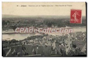 Old Postcard Joigny Panorama Taken From St. John I'Eglise