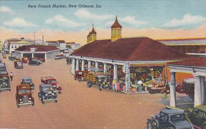 Louisiana New Orleans The New French Market Curteich