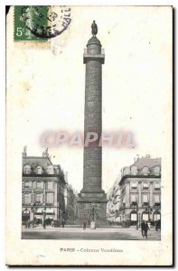 Postcard Old Paris Vendome Column