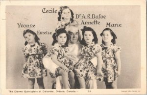 Vintage Postcard Dionne Quintuplets at Callander, Ontario, Canada #23 PC-9