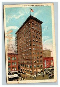 Vintage 1910's Postcard Wick Building Akron Ohio