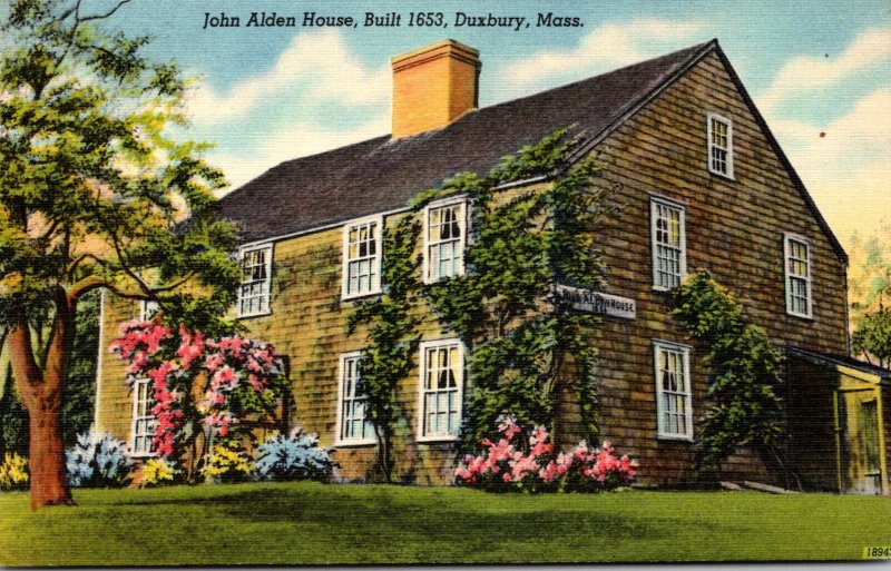 Massachusetts Duxbury John Alden House Built 1653