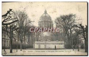 Old Postcard Paris Val de Grace View Gardens Outlet