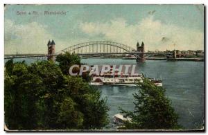 Old Postcard Bonn Rheinbrucke Charter