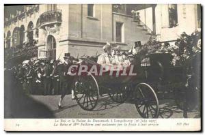 Old Postcard The King and Queen of Denmark Longchamp June 16, 1907