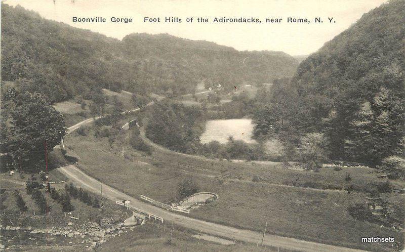 1920s Boonville Gorge Foothills Adirondacks near ROME NEW YORK Albertype 3574