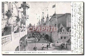Old Postcard Scenes In Luna Park, Coney Island