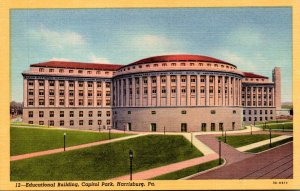 Pennsylvania Harrisburg Capitol Park Educational Building Curteich