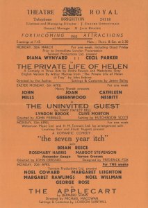 Private Life Of Helen Of Troy Brighton Old Theatre Flyer