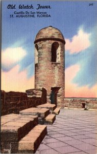 US Army Vintage Patriotic Postcard - Castillo de San Marcos - Florida