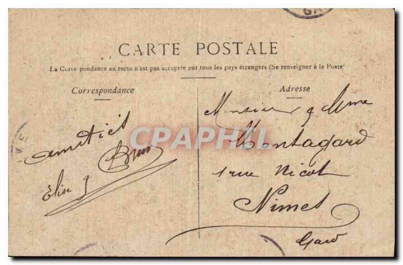 Old Postcard Paris Arc de Triomphe