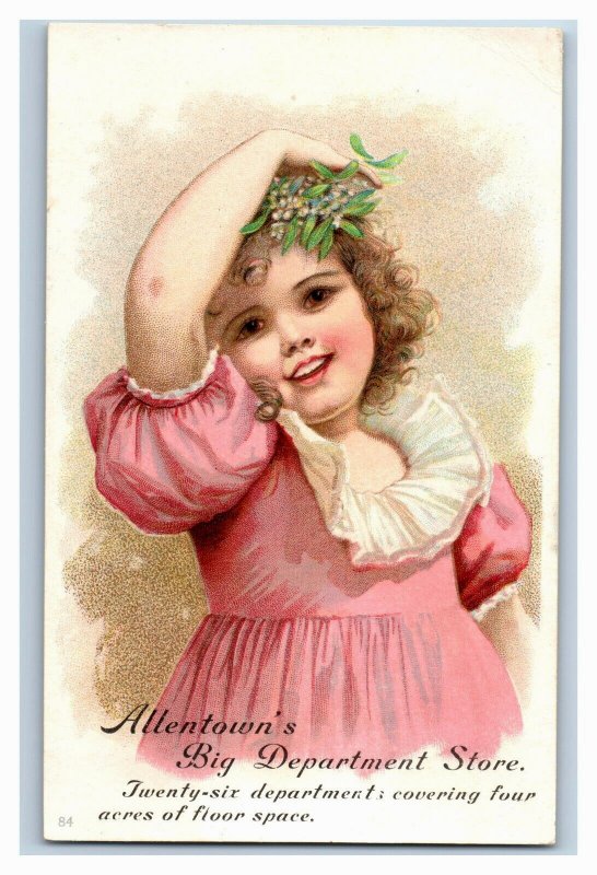 1880s W.R. Lawfer & Co. Allentown's Department Store Adorable Child P208