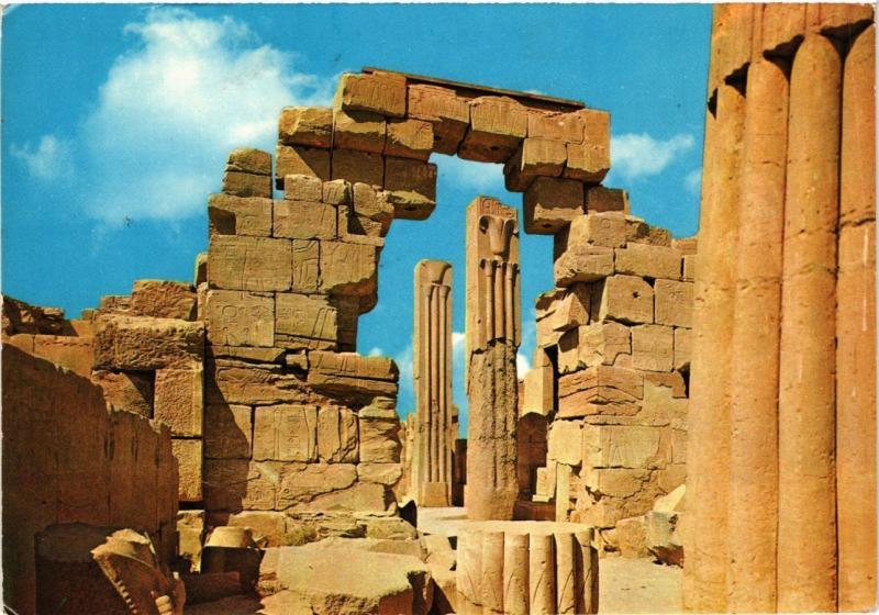 CPM EGYPTE Karnak-Colonnes de Lotus et Papyrus au temple Amon Ra (343735)