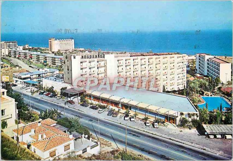 Postcard Modern Torremolinos Costa del Sol Malaga Carabelas and HotelTres Par...