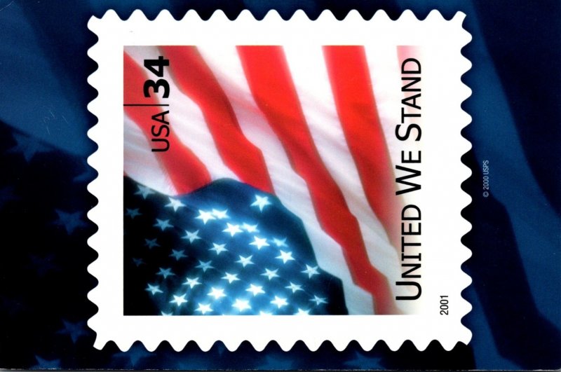 Stamps On Postcards 2001 United We Stand 2005