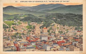 Airplane View of Asheville Asheville, North Carolina NC