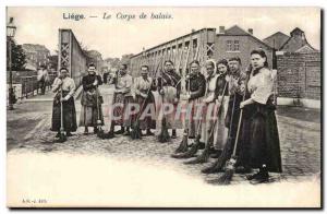 Belgium Belgie Liege Old Postcard The body brush (women) TOP