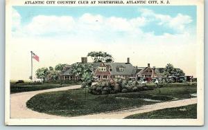 Postcard NJ Atlantic City Country Club at Northfield B8