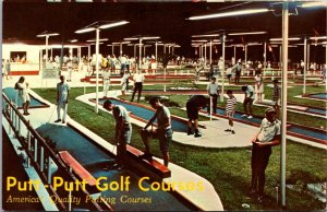 Postcard Putt-Putt Miniature Golf Course Fort Worth and Arlington Texas