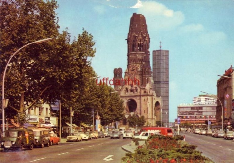 BERLIN, GERMANY. KURFURSTENDAMM und KAISER-WILHELM-GEDACHTNISKIRCHE