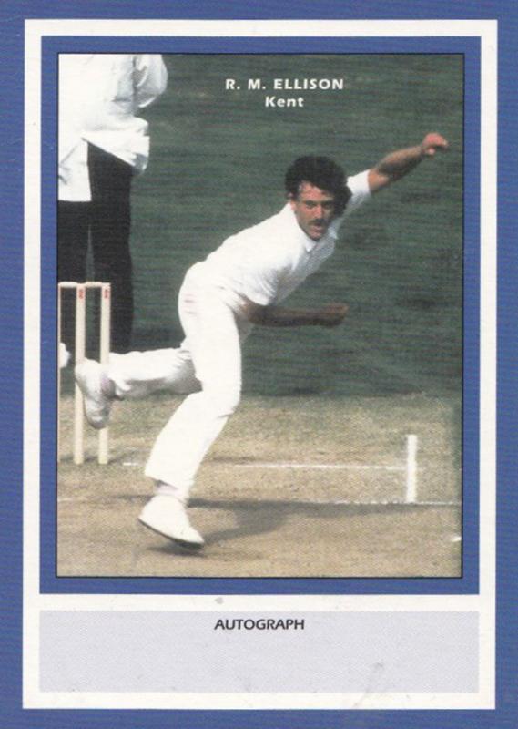 RM Ellison Kent RARE Limited Edition Vintage Cricket Trading Photo Card