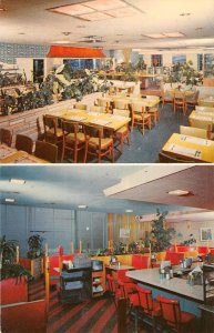 Salt Lake City, Utah HARMAN CAFES Kentucky Fried Chicken Roadside '50s Postcard