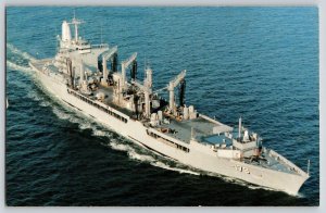 Postcard US Navy Ship - USS Merrimack - AO-179