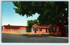 LUSK, Wyoming WY ~ Roadside DeCASTRO MODERN COURT c1940s Linen Postcard