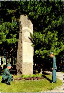 Sweden Boden Regementspark Minnesstenen Soldiers At Monument