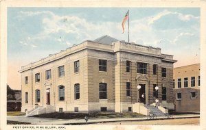 J42/ Pine Bluff Arkansas Postcard c1910 U.S. Post Office Building  285