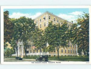 Unused W-Border HOTEL SCENE Augusta Maine ME B1750