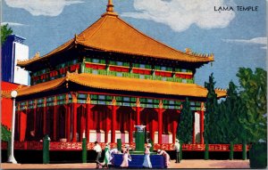 Vtg Lama Temple Golden Temple Of Jehol Century Of Progress Chicago IL Postcard