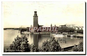 Old Postcard Sweden Stockholm