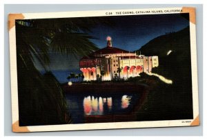 Vintage 1935 Advertising Postcard The Casino Catalina Island California