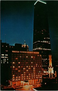 Water Tower Hyatt House Chicago IL Postcard PC455