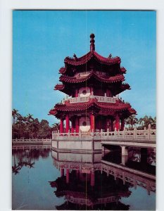 Postcard The three-storied Chinese Pagoda, Taipei New Park, Taipei, Taiwan