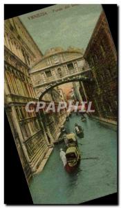 Postcard Old Bridge of Sighs Venezia